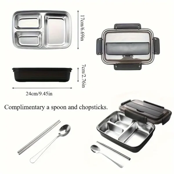 04d44cddce4544e0b8630ef28c669796-goods Heavy Duty Leakproof Stainless Steel Lunch Box