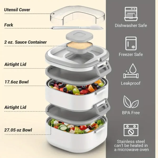 1696668846088-f7db393a86d445d1a4ef2c5b4517307b-goods 2 Stainless Steel Tier Bento Box