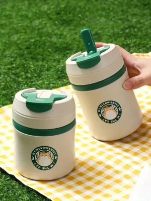 Stainless Steel Insulated Coffee Mug with Lid