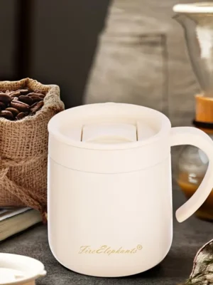 Stainless Steel Coffee Mug with Lid