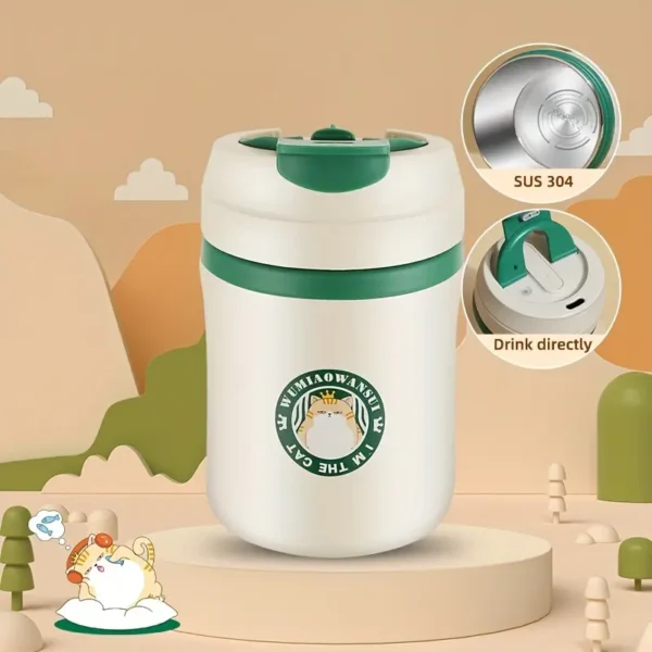 Stainless Steel Insulated Coffee Mug with Lid