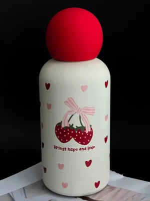 Strawberry Love Insulated Stainless Steel Water Bottle
