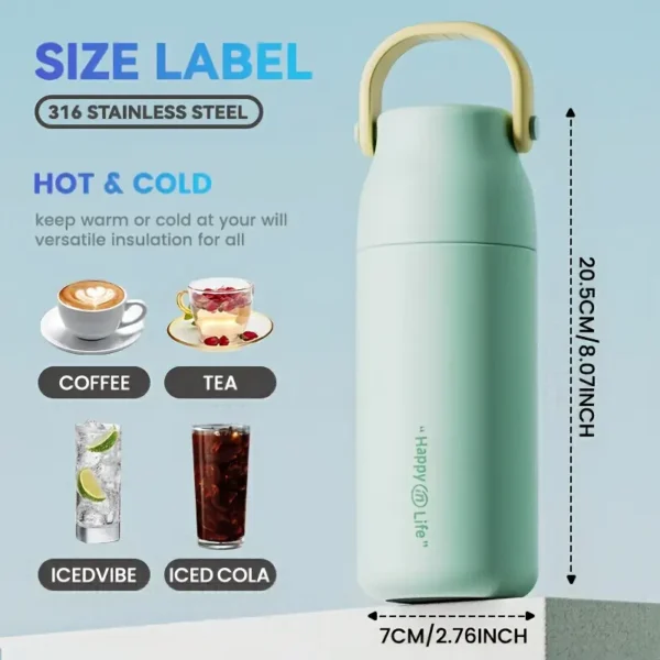 Stainless Steel Thermos Cup with Handle