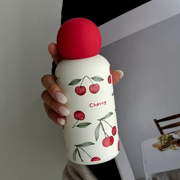 Watercolor Cherry Insulated Stainless Steel Water Bottle