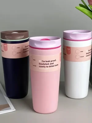 Stainless Steel Vacuum Coffee Cup 600ml