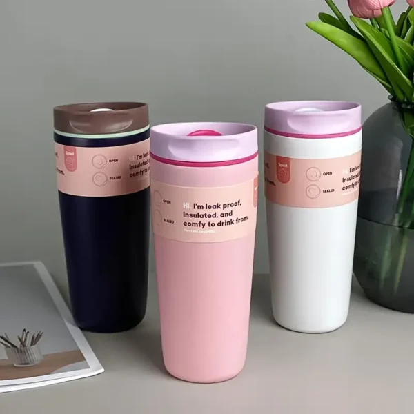 Stainless Steel Vacuum Coffee Cup 600ml