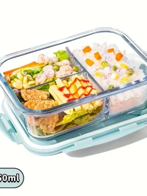 Versatile High Borosilicate Glass Lunch Box