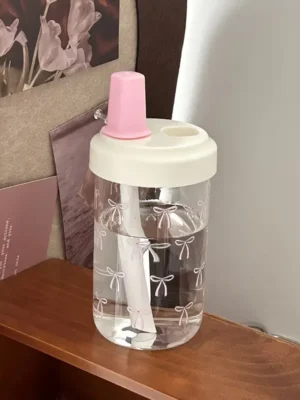 Polycarbonate Water Bottle with Straw