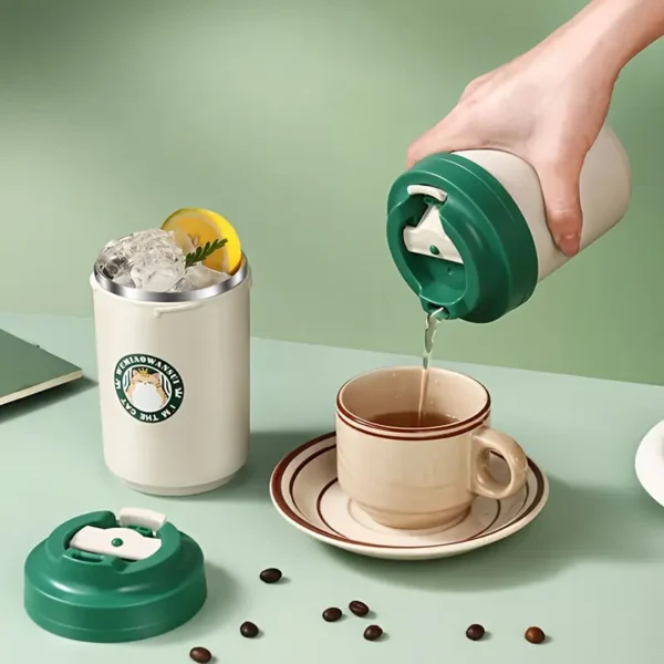 Stainless Steel Insulated Coffee Mug with Lid