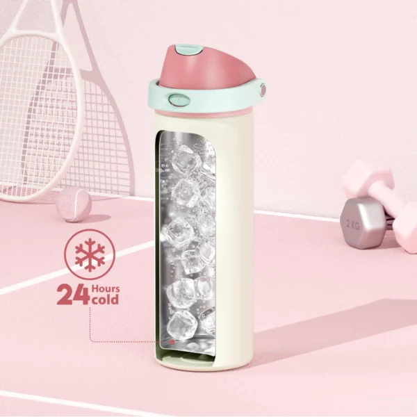 Stainless Steel Vacuum Water Bottle with Straw
